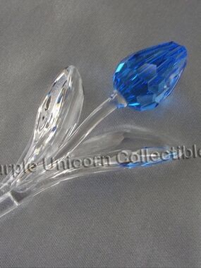 Swarovski Crystal SCS 2002 Blue Tulip Flower Figurine